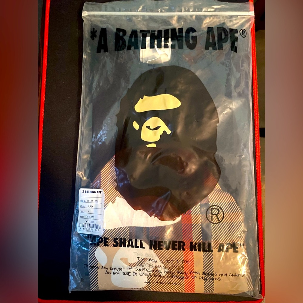 Bape and Burberry Colab T-Shirt. Men’s size medium. Worn once in great condition